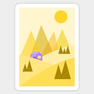 Summer Cabin Sticker